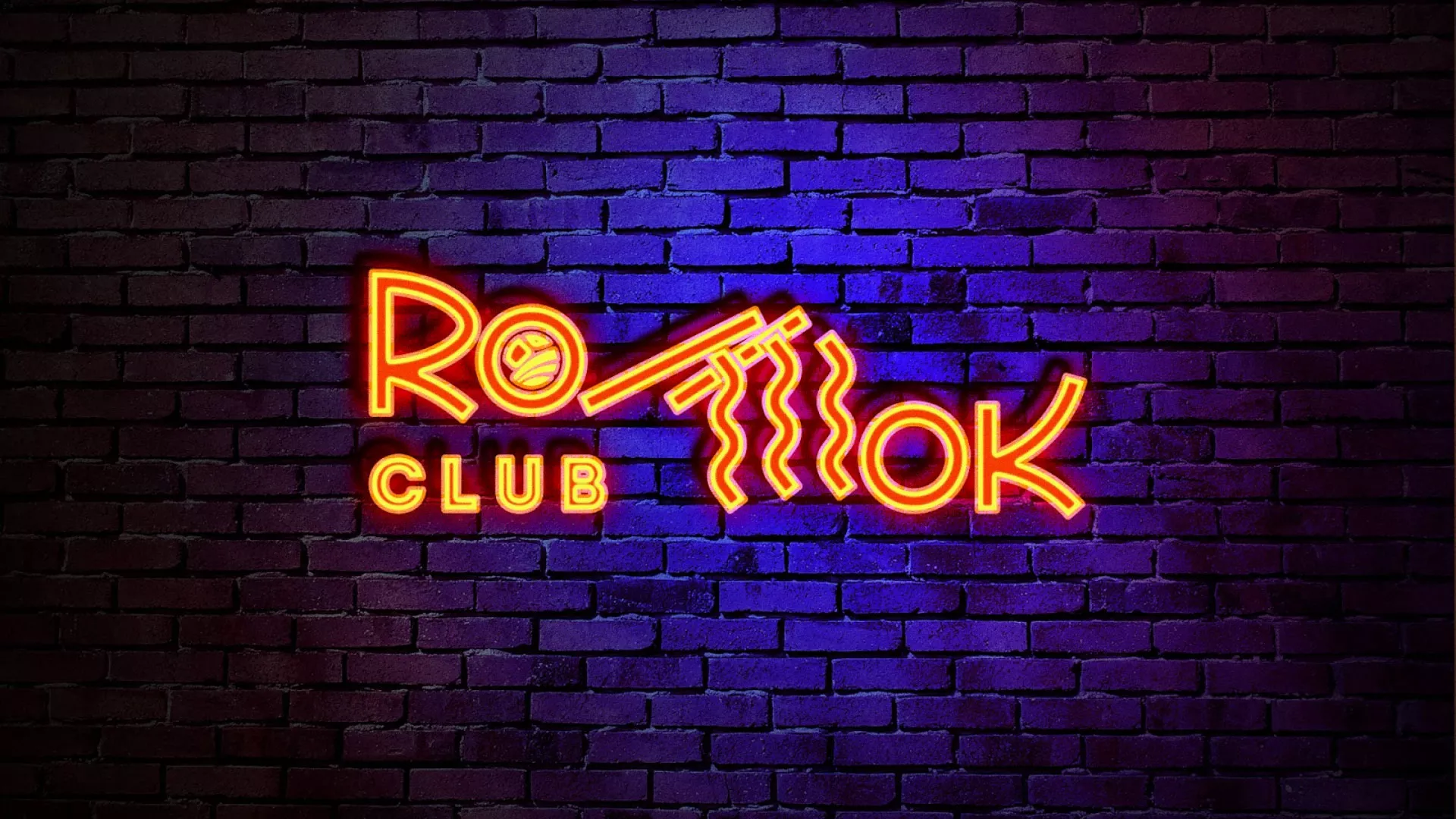 Разработка интерьерной вывески суши-бара «Roll Wok Club» в Петергофе
