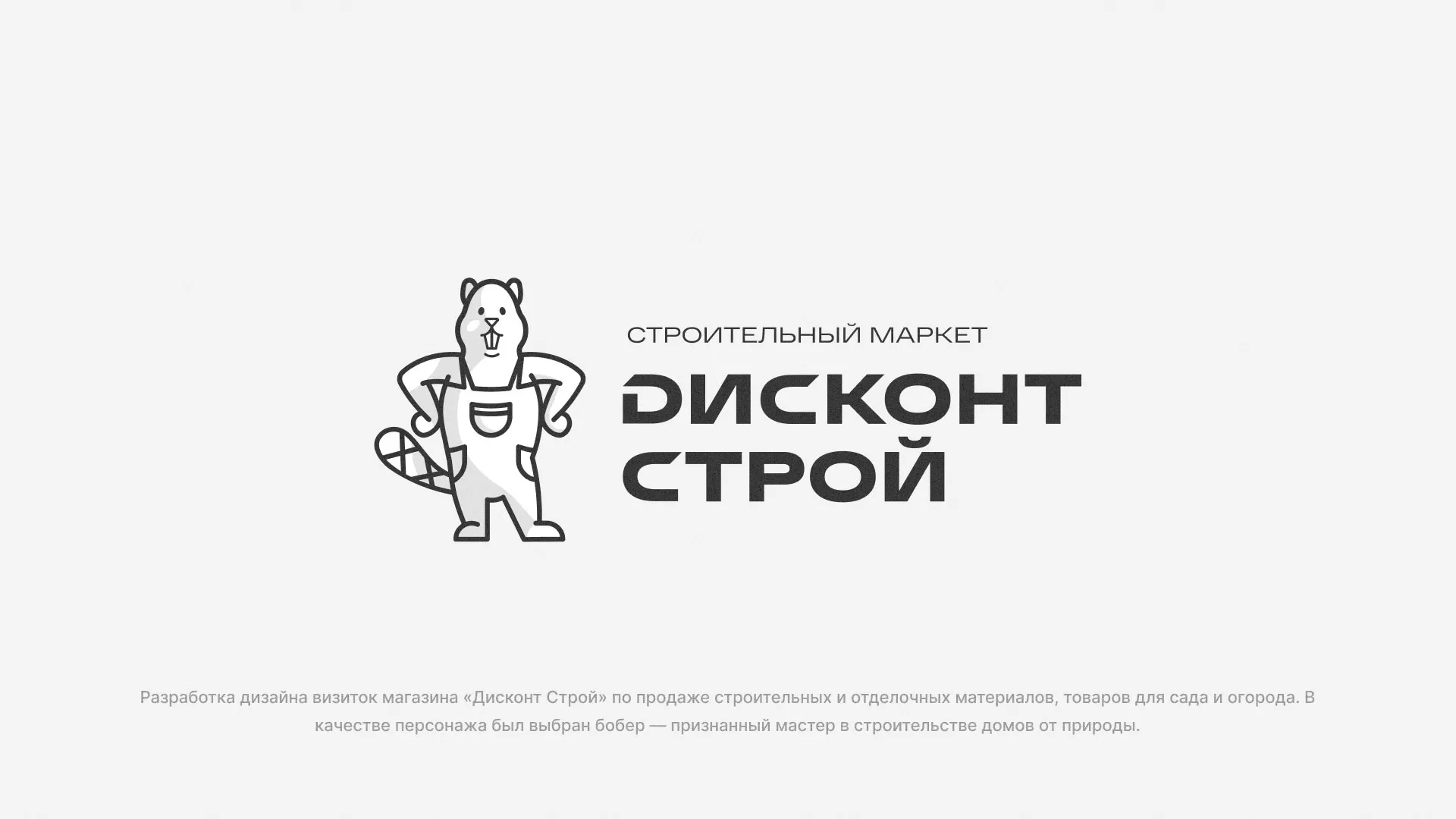 Разработка дизайна визиток магазина «Дисконт Строй» в Петергофе